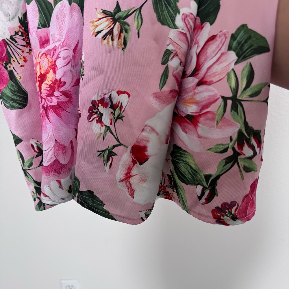 Sam Edelman Women’s Over sized Floral Trapeze Maxi Dress Size L - Picture 4 of 7
